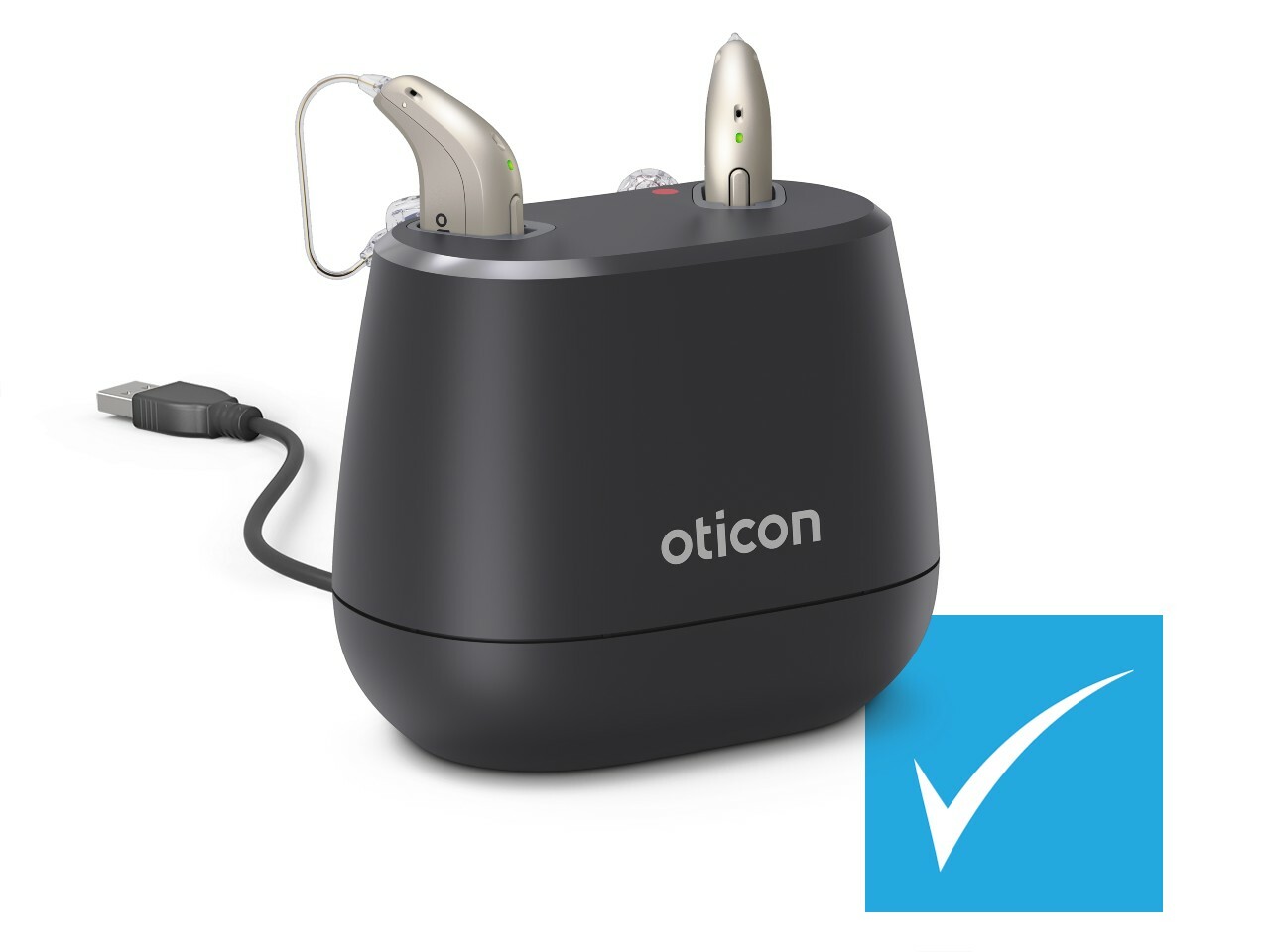 Oticon Desk Charger discounted at HEARING SAVERS