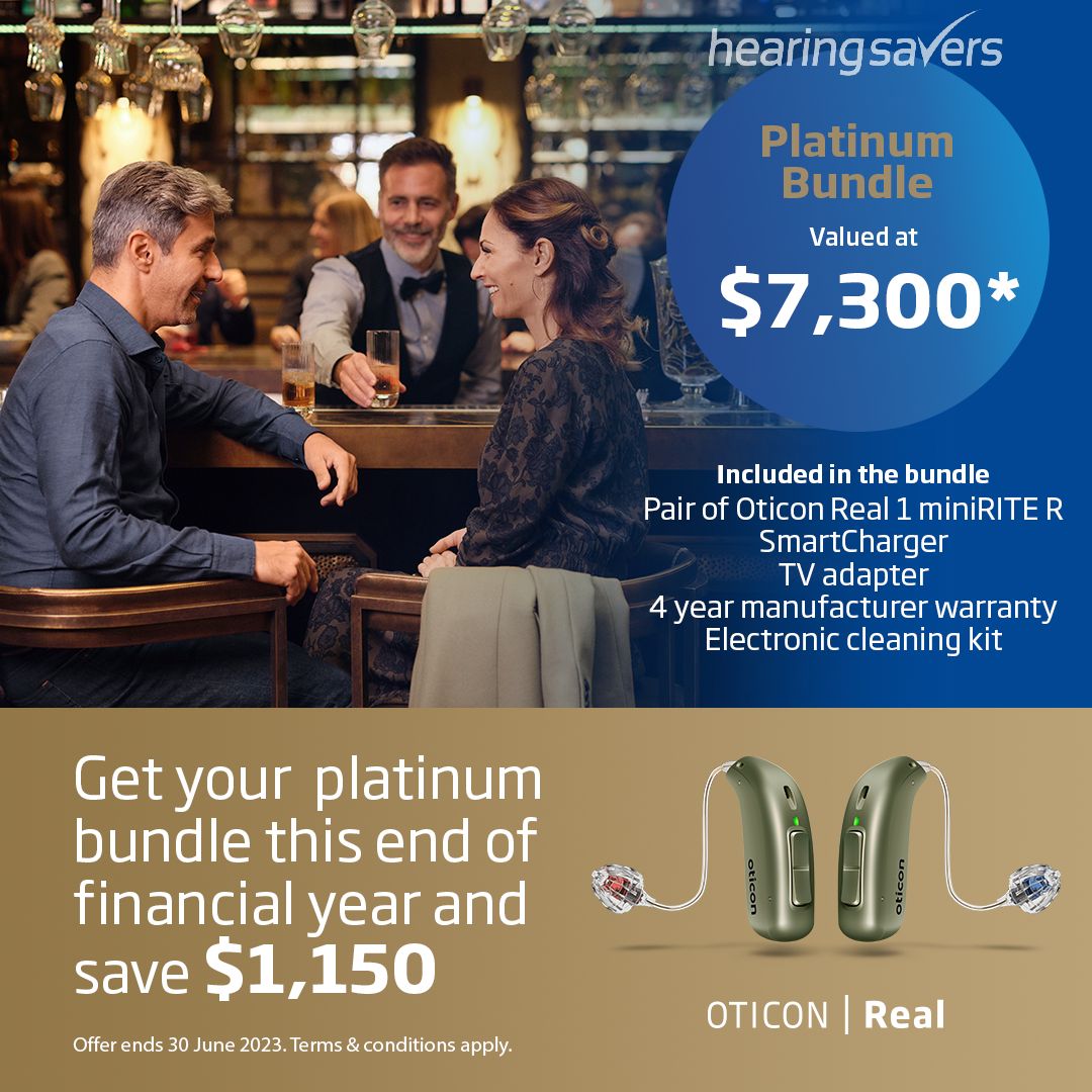 Oticon Real Platinum Bundle at HEARING SAVERS