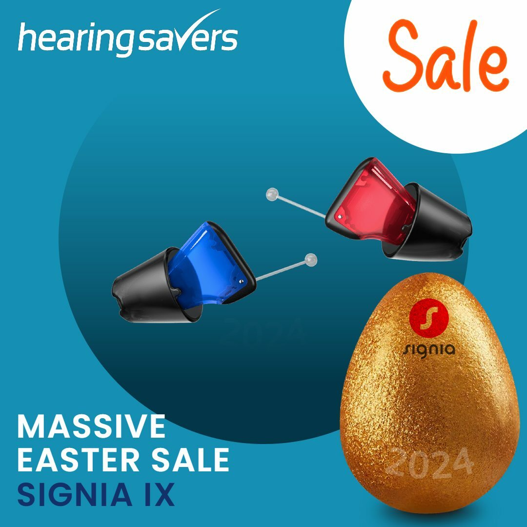 Easter Sale on Signia Charge & Go IX hearing aids - Discounted at HEARING SAVERS