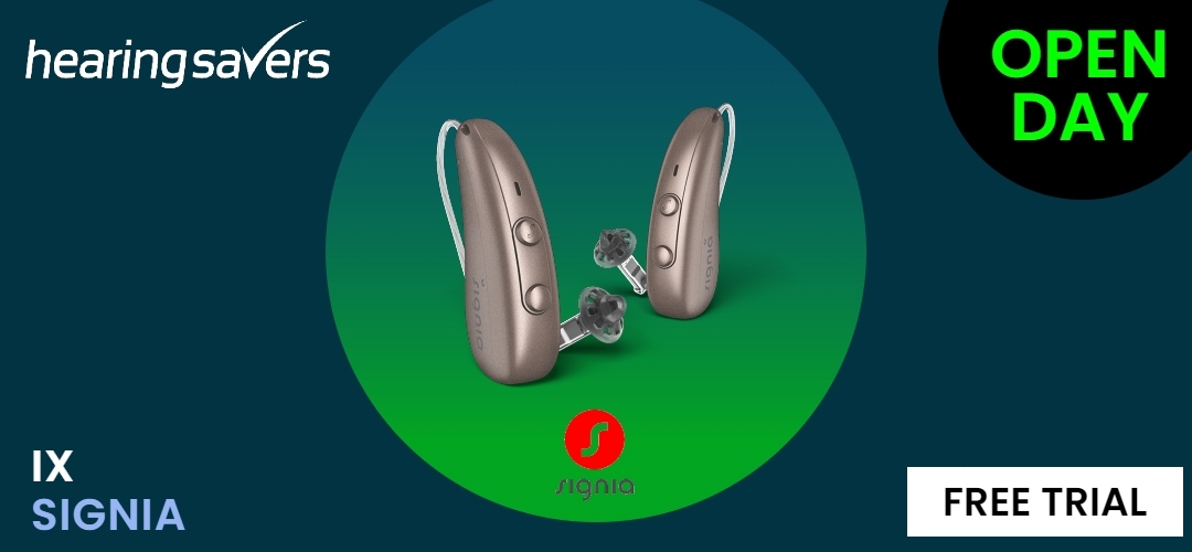 FREE Trial of Signia IX hearing aids at HEARING SAVERS
