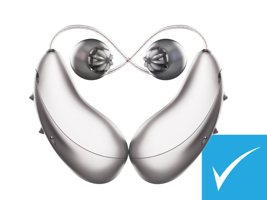 Unitron Smile Moxi S9-RX AI rechargeable hearing aids discounted at HEARING SAVERS