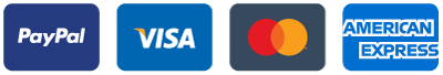 Visa Mastercard American Express Paypal Visa Mastercard American Express Paypal