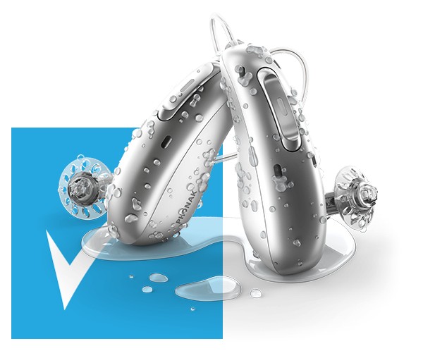 Damaged hearing aids in water Damaged hearing aids in water