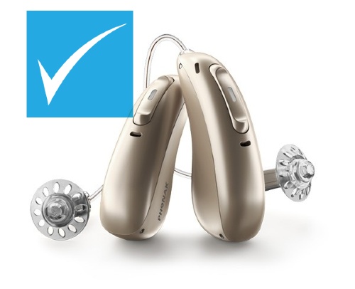 Phonak Paradise hearing aids discounted at HEARING SAVERS