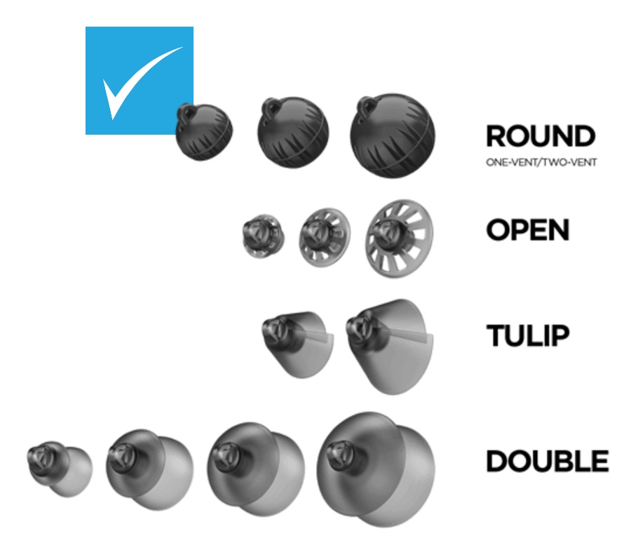 Widex hearing aid domes