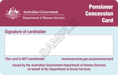 Pension Concession Card